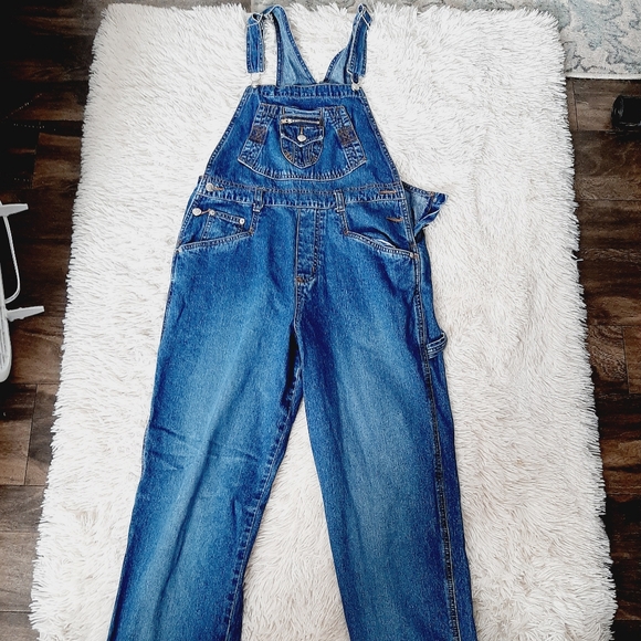 carolina blues Denim - Carolina blues vtg 90s denim sz M bib overalls